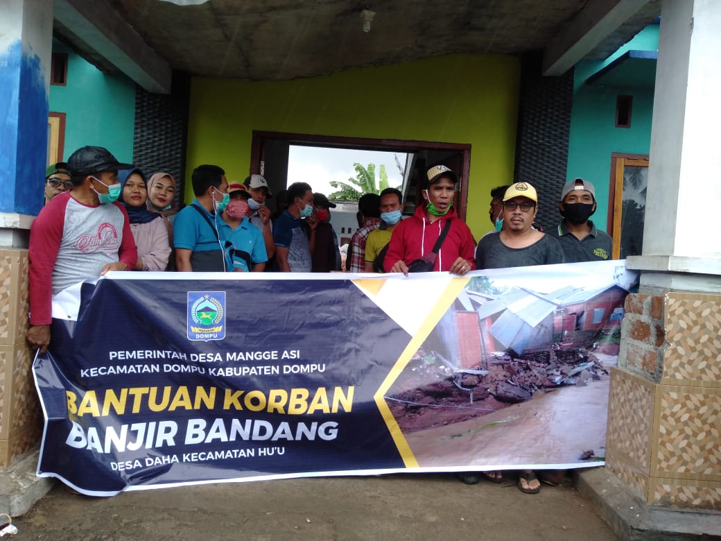 Solidaritas Desa Manggeasi untuk Korban Banjir di Desa Daha Kabupaten Dompu
